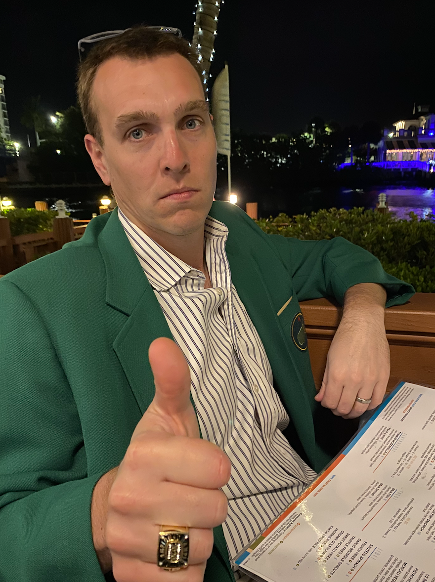 Chris Marrin at Deck 84 in Delray Beach, Florida.  This was taken at the awards and closing dinner.